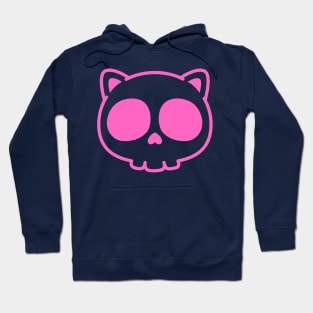 Cat Skull Pink Hoodie